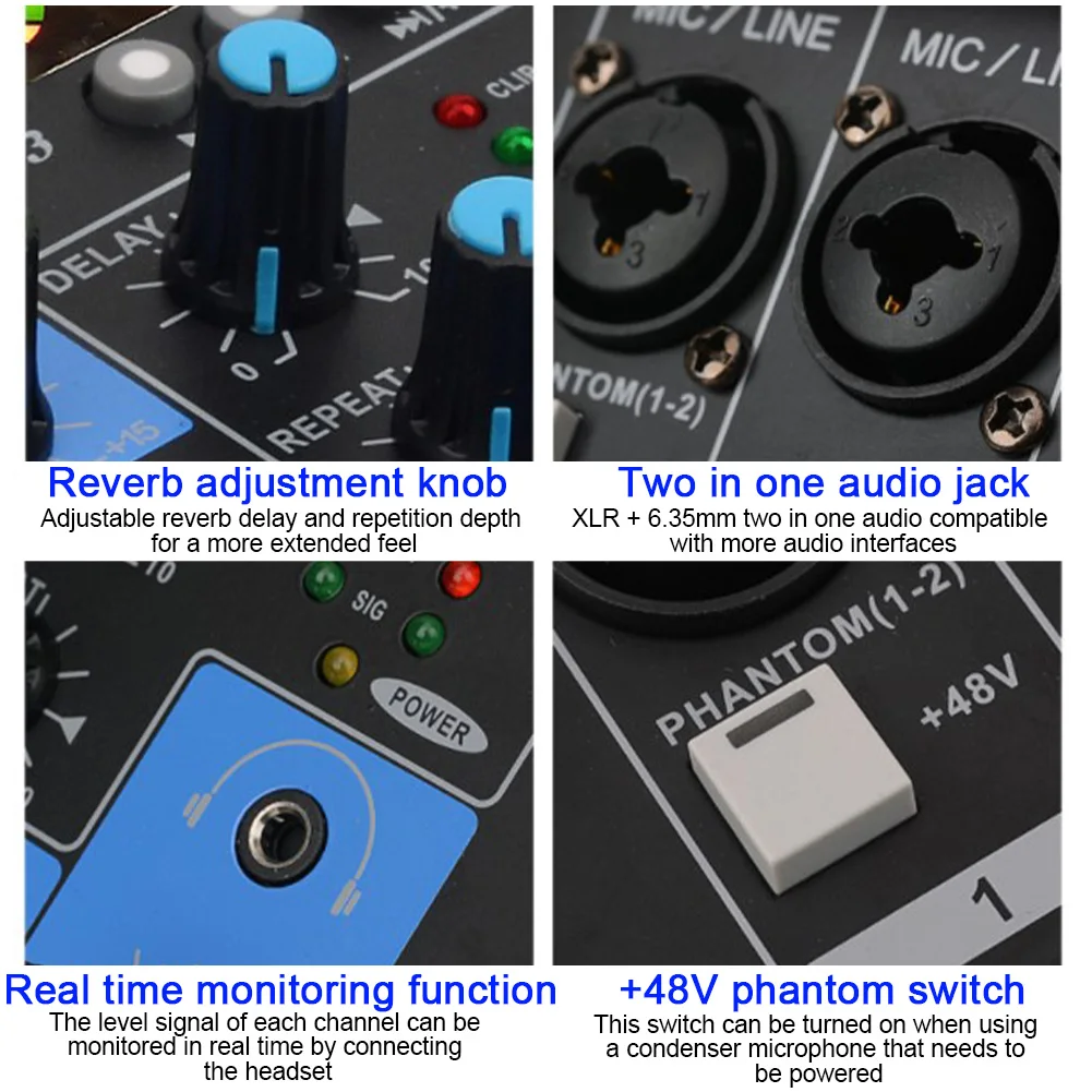 USB Mixing Console Karaoke Sound Card Portable