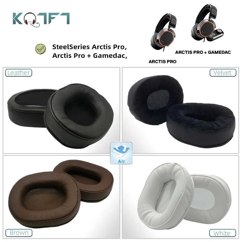 KQTFT 1 Pair of Replacement EarPads for SteelSeries Arctis Pro