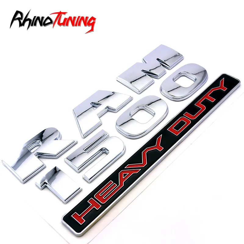 

For Mopar Sticker Emblem 3D Ram 1500 Heavy Duty Fender Bumper Emblem New OEM Mopar Nameplate Logo Sticker