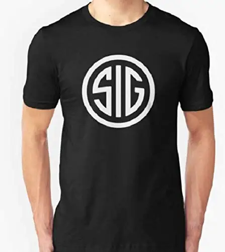 Sig Sauer Черная Футболка Slim Fit TFGHFG рубашка для мужчин и женщин всех Унисекс Мужская