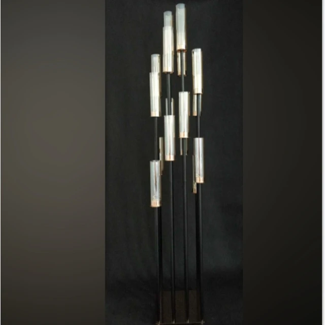 

New style bulk tall acrylic cup mental candlestick holders 16 heads crystal candle holder rack yudao19