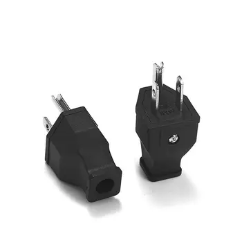 

5pcs 3pin American AC Electric Power Rewireable Socket US Female Male Wiring Plug Power Cable Extension Cord Cable Connector