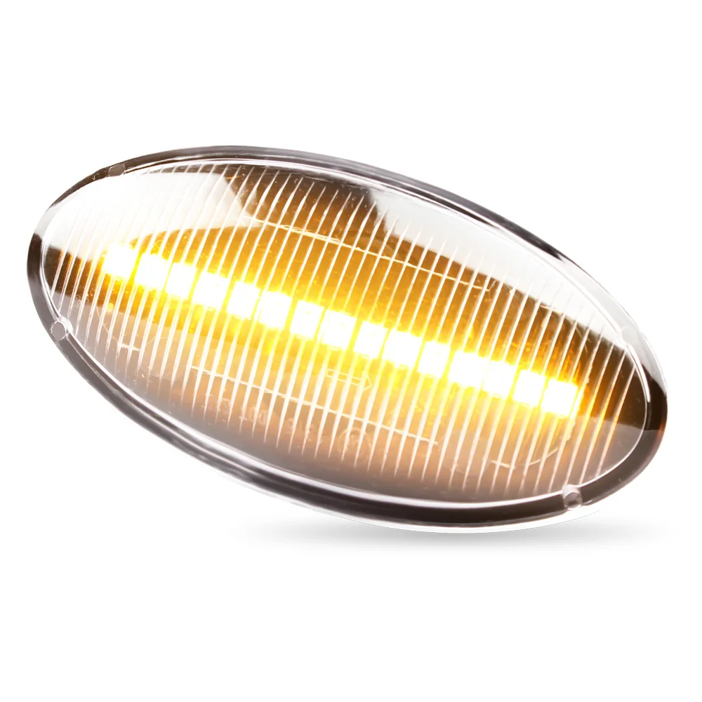 

2 шт. светодиодный динамический боковой маркер для Fiat Sedici Opel/Vauxhall Agila Mk2 указатель поворота светильник последовательный светильник янтарный индикатор