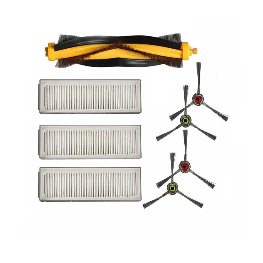 

Набор аксессуаров для робота-пылесоса ECOVACS DEEBOT M80 M80 Pro, 3 HEPA-фильтра, 4 боковых щетки и 1 основная щетка