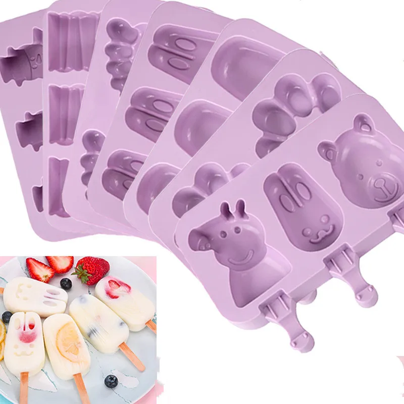Peppa Pig Nieuwe Siliconen Ijs Schimmel Popsicle Mallen Diy Zelfgemaakte Cartoon Ijs Popsicle Ice Pop Maker Mould Voor Kid Gift Aliexpress