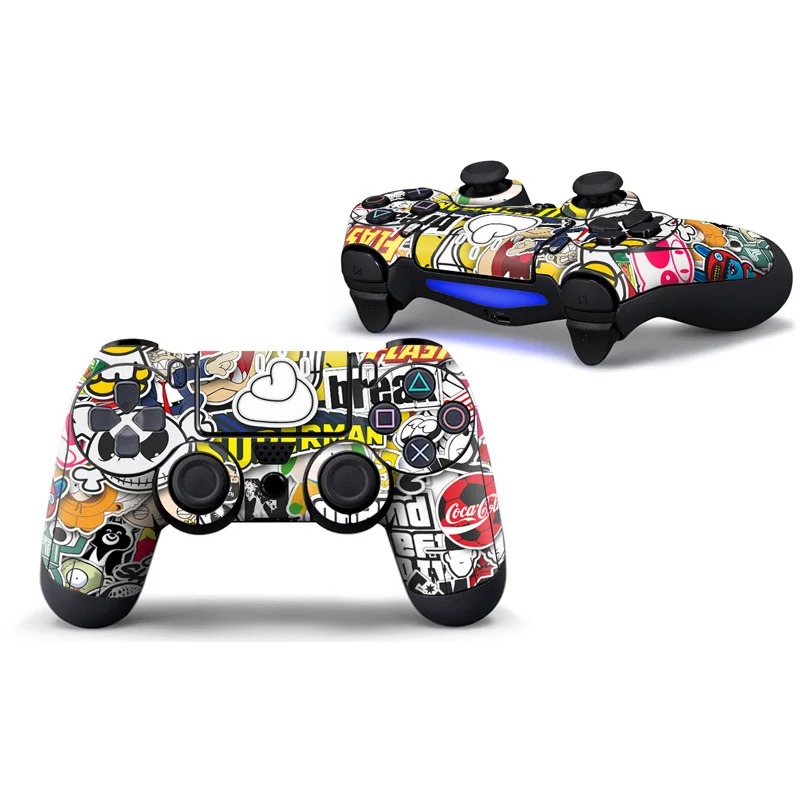 9 Индивидуальная Виниловая наклейка для sony Playstation 4 контроллер Защитная крышка наклейка для PS4 Геймпад наклейка аксессуары - Цвет: 9