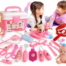 Чемоданы медицинский комплект звуковое освещение стетоскоп детские игрушки доктор набор Косплей доктор игрушки для детские образовательные игрушки подарок