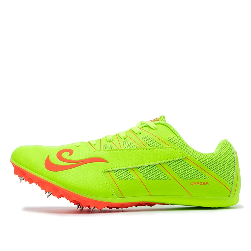 Парные спортивные и полевые туфли зеленые шиповки легкая женская весенняя обувь для бега с гвоздями кроссовки гоночная обувь