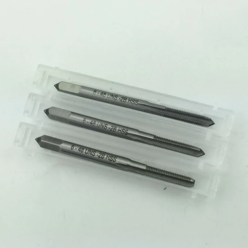 6-48 UNS 3 Flute Thread Tap Taper Plug And Bottom Cone Metalworking Accessory