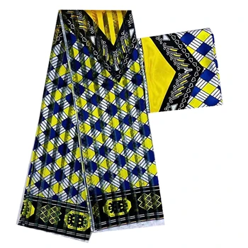 

African fabric Organza silk wax high quality african wax silk organza fabrics for women dress