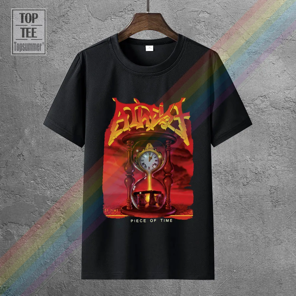 

Atheist Piece Of Time T Shirt Xl Coroner Death Cynic Pestilence Sadus Exodus 100% Cotton Short Sleeve O Neck Tops Tee Shirts