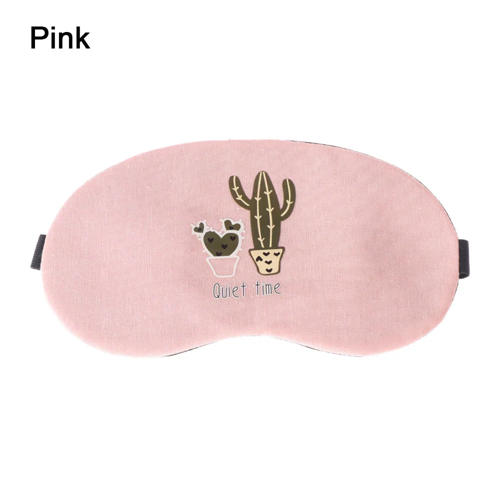 Pink 1 шт. маска для затенение глаз с героями мультфильмов Мягкая повязка для сна расслабляющий массаж повязка на глаза для сна повязка для глаз инструменты для ухода за кожей лица - Цвет: Pink