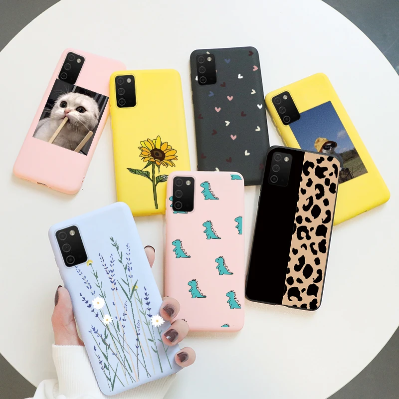 For Samsung Galaxy A03S Case Cute Cartoon Flower Animals Funda For Samsung A03S A03 S A 03S SM-A037F 6.5" Soft Silicone TPU Capa best case for samsung