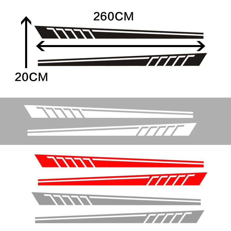 2 шт. Автомобиля Виниловые боковые полосы наклейки Авто графика наклейки для Mercedes Benz Vito Volkswagen T5 T6