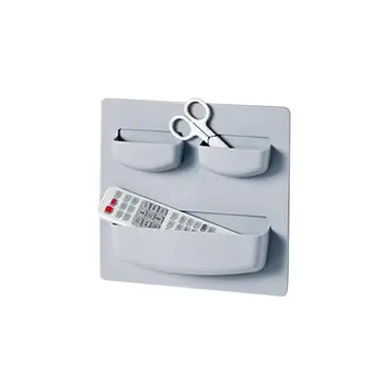 

Free Punch Remote Control Wall Hanging Rack Practical save space Home Bedroom mobile phone Remote Control Shelf Organizer