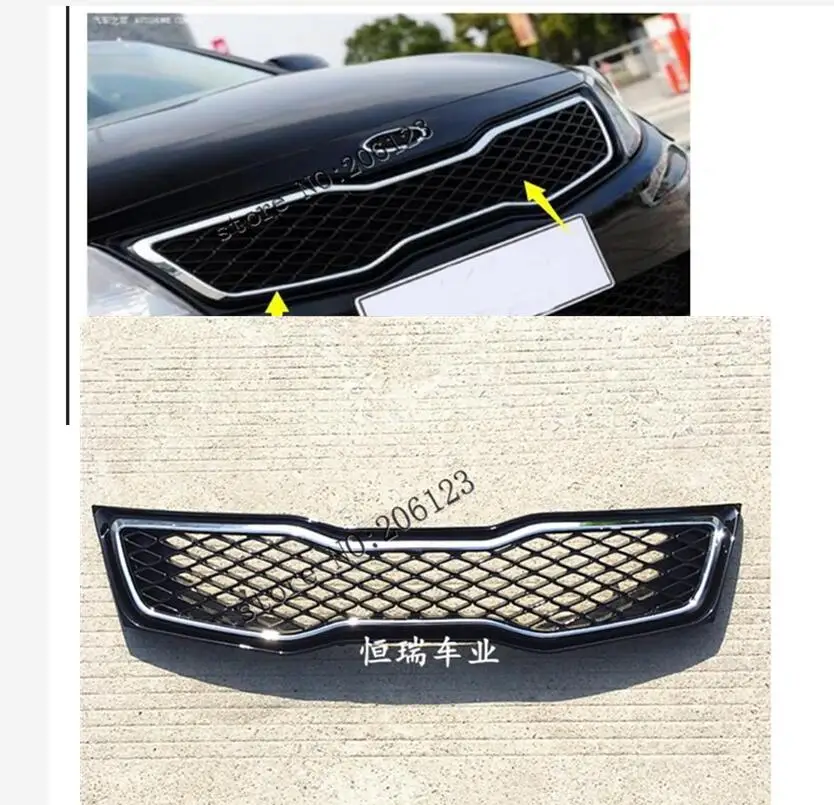 Met Logo Auto Avant Grill Grille Cas Avec Une Bande Giet 2010 2011 2012 2013 Voor Kia Optima K5 Zeer goede Kwaliteit Met Logo Auto Avant Grill Grille Cas Avec Une Bande Giet 2010 2011 2012 2013 Voor Kia Optima K5 Zeer goede Kwaliteit