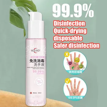 

60ml Disposable Hand Sanitizer Long-lasting Sterilization Speed Dry Hand Lotion Water Disinfection Sterilization Hand Sanitizer