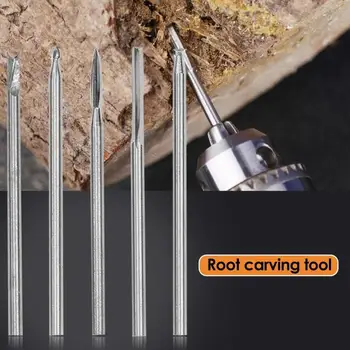 

5pcs/set Electric Woodworking Cutter Wood Carving Milling Cutter Engraving Bits Wood Carving Engraving Tool S/M/L