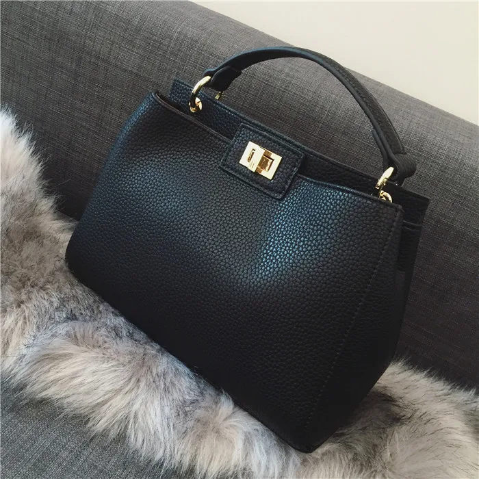 Bags for Women 2021 New Women's Bag Lychee Pattern Classic Kitten Bag Golden Lock Shoulder Messenger Ladies Bag Bags for Women 2021 New Women's Bag Lychee Pattern Classic Kitten Bag Golden Lock Shoulder Messenger Ladies Bag