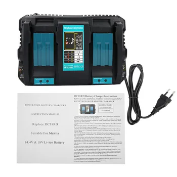 

14.4-18V Lithium Battery Charger 18RD Replacement for MAKITA Li-ion Battery EU Plug 220V for MAKITA lithium battery BL1830 1850