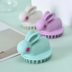 Rabbit Ears Soft Silicone Shampoo Comb Hair Massager Head Body Scalp Massage Brush Comb Hair Washing Comb Shower Bath Brush