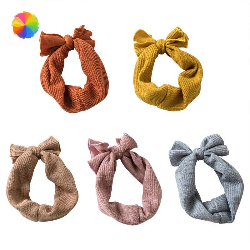 

Cute Baby Infant Head Bands Hairbands Headbands Girl Knitted Newborn Baby Bows Haarband Turbanfor Kids Girls Hair Accessories