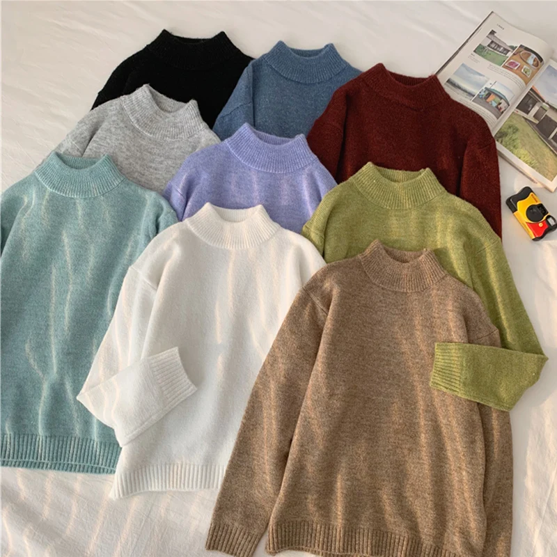

Make quality hot style recommend qiu dong han edition paragraphs based solid color joker half a turtleneck