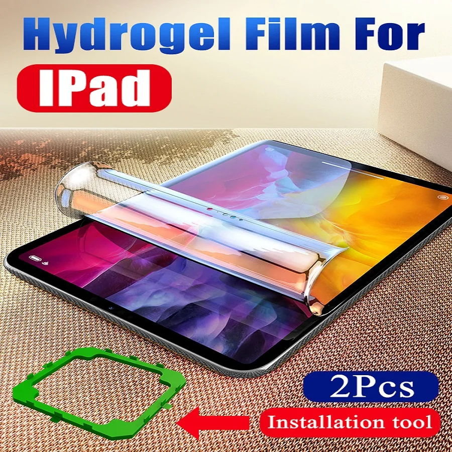Tablet Screen Protector For IPad Pro 2020 11 12.9 Inch Soft TPU Hydrogel Film For IPad Air 1/2/3 9.7 For IPad 5/6/7/8  10.2 10.5