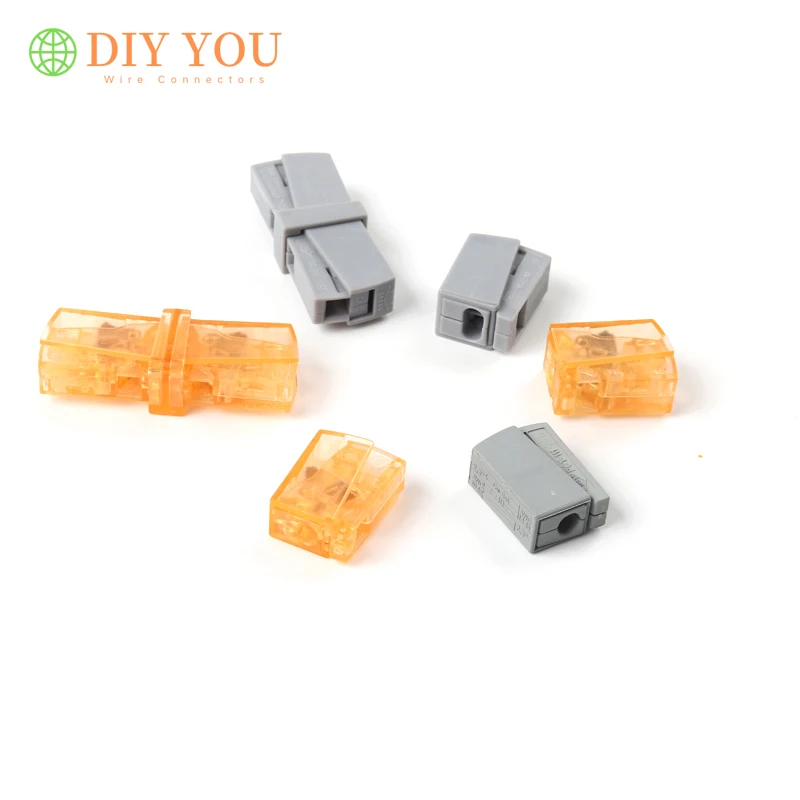 

30/50/100PCS Quick press Wiring connectors (PCT-112 1P into 2 hole) Lamp connector PCT-111/121 Single 1p Cable wire connection