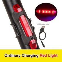 Luz da cauda da bicicleta à prova dwaterproof água luz traseira led usb recarregável mountain bike ciclismo luz traseira luz de advertência segurança