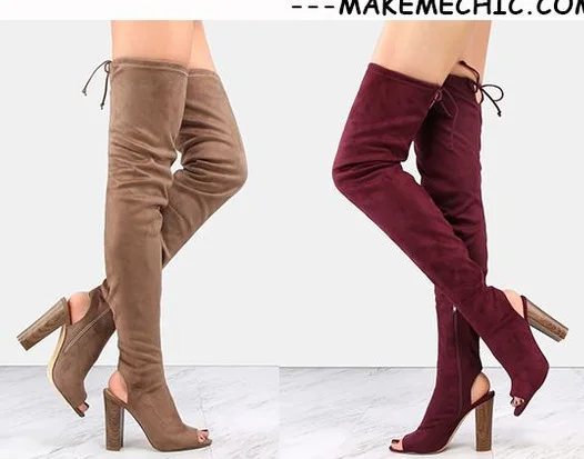 

Sexy Solid Color With Coarse With Overknee Cool Boots Latest Fashion Boots