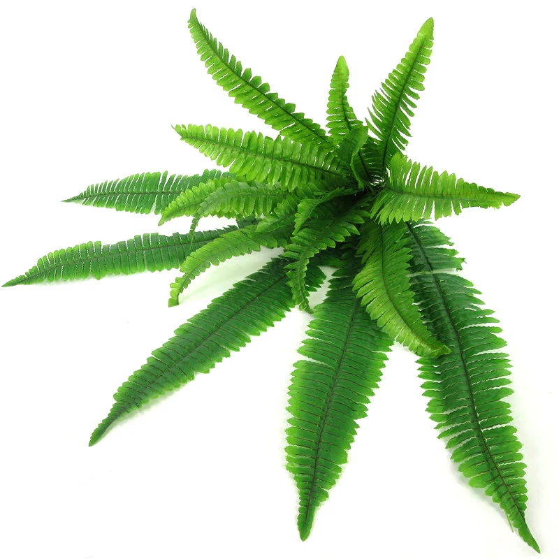 73cm Simulation fern grass green plant artificial fern persian leaves flower wall hanging plants home wedding shop decoration