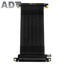 Placa gráfica cabo de extensão pci-e x16 3.0 velocidade total estável compatível com itx a4 chassi folio duplo sentido reverso