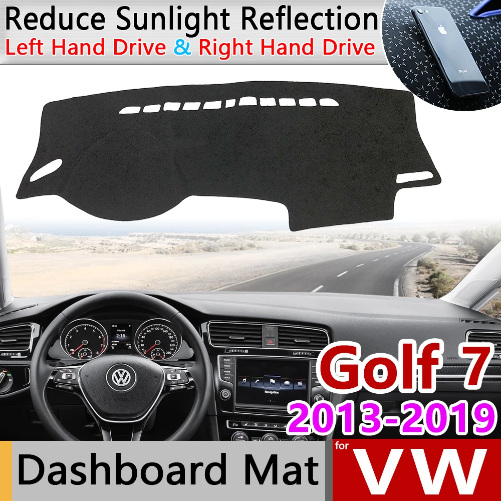 for Volkswagen VW Golf 7 MK7 2013~ Anti-Slip Mat Dashboard Cover Pad SunShade Dashmat Carpet Car Accessories
