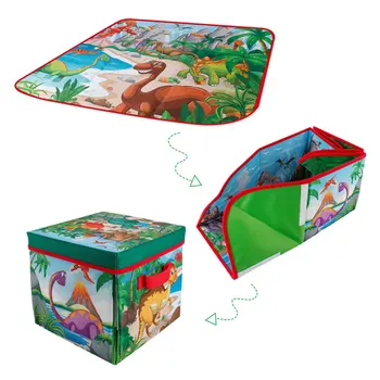 

Outdoor Foldable Storage Toy Box Children's carpet crawling mat Dinosaur Scene game Pad Portable Kids Play Mats Crawling Mat