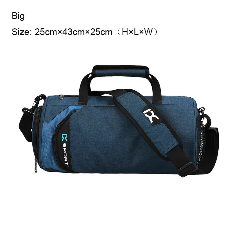 Blue Big IX Plus XL большая спортивная сумка, сумки для фитнеса, влажная сухая спортивная сумка для женщин и мужчин, сумка для йоги, спортивная обувь, Gymtas, сумка для путешествий XA23WA - Цвет: Blue Big