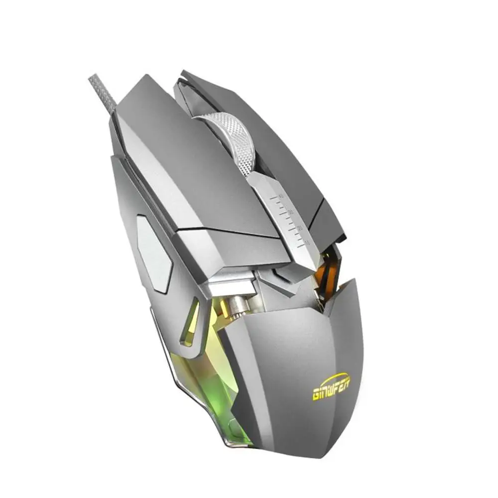 G2 USB проводной RGB светодиодный подсветка игровая мышь один ключ переключатель 4000 dpi регулируемые 9 Кнопок Игровые мыши