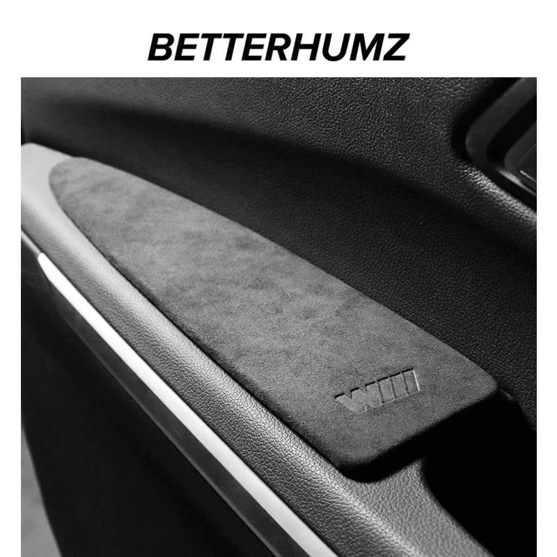 Betterhumz Alcantara Car Interior Door Arm Handle Armrest Elbow Rest