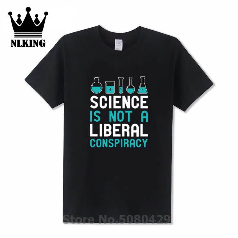 Science Is Not A Liberal Conspiracy Футболка мужская химия физическая Математика короткий рукав
