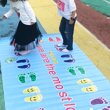 

Kids Jumping Carpet Baby Jump Lattice Kindergarten Team Game Pad Early Childhood Fun Toys Child Indoor Outdoor Sports Toys