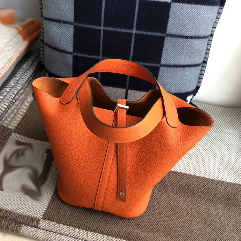 Дизайнерские женские сумки известного бренда, высококачественные роскошные модные женские сумки, классические кожаные сумки ручной работы - Цвет: Оранжевый