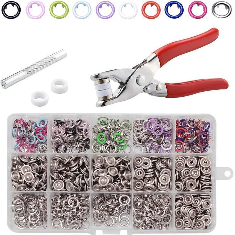 Snap Button Kit Simple Operation No Sewing Stainless Steel Clothes  Anti-rust Quilt Fixer Buckle Buttons Set Household Supplies - AliExpress