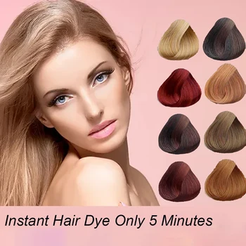 

8 Colors Hair Dye Hair Shampoo Hair Color Natural Instant Hair Dye Only 5 Minutes Hair Styling Tools Long Lasting Hair Cover Up