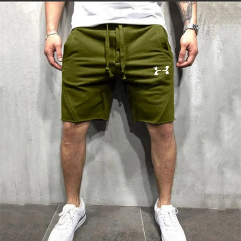 Fashion Men Knee-length Cotton Shorts with Elastic Drawstring Waist Men's Sweatshort with Side Pockets Summer Shorts Short Pants Fashion Men Knee-length Cotton Shorts with Elastic Drawstring Waist Men's Sweatshort with Side Pockets Summer Shorts Short Pants