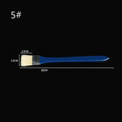 NO.5 12pcs Кисть для рисования из щетины 12 шт. масляная Акварельная вода порошок пропилен акрил разные размеры кисти для рисования школьные товары для творчества - Цвет: NO.5 12pcs
