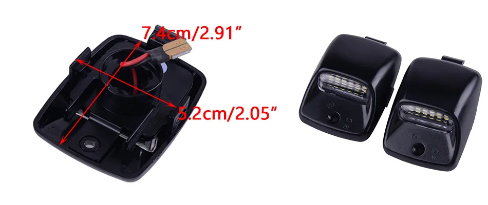 DWCX 1 пара черный 18 SMD светодиодный светильник для номерного знака Замена подходит для Toyota Tacoma 2005- Tundra 2000-2013
