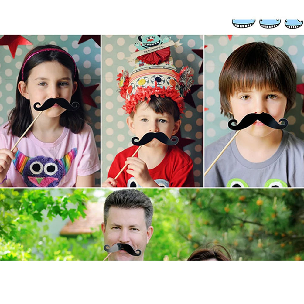 20 шт./компл. Для мужчин Для женщин вечерние принадлежности Фотокабины DIY многоразовая маска с усами фон для фотосъемки наряд для фотосессий 30th, подарки на день рождения