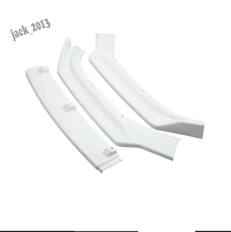Car modification Car accessories White paint 3PCS Front Lip Chin Spoiler Factory Trim For Audi A4