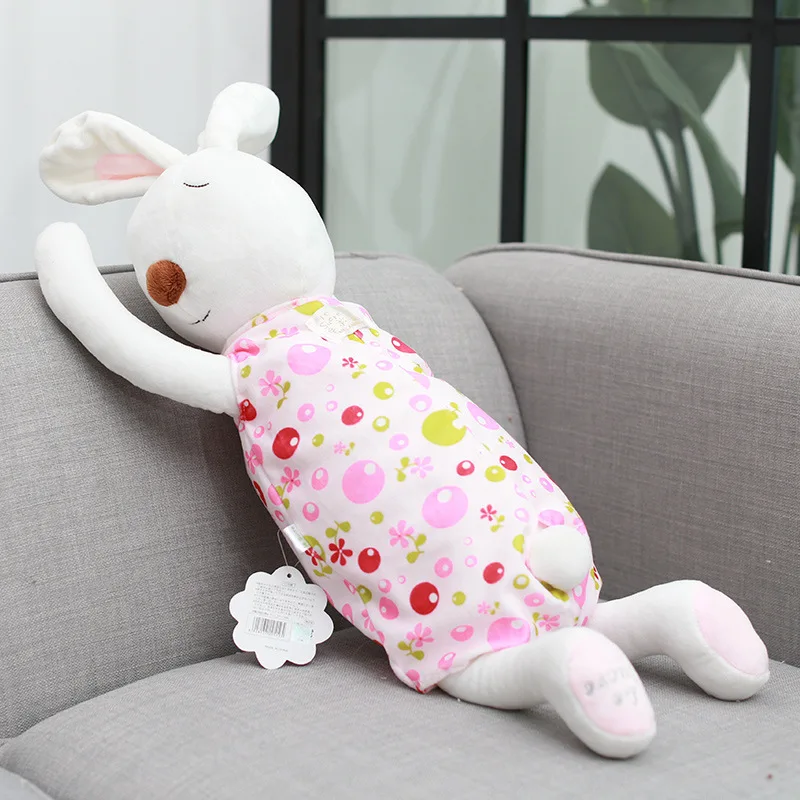 

Genuine Le Sucre Party Pillow Baby Floral-Print Long Pillow Dress Pacify Rabbit Plush Toy Children Birthday Gift