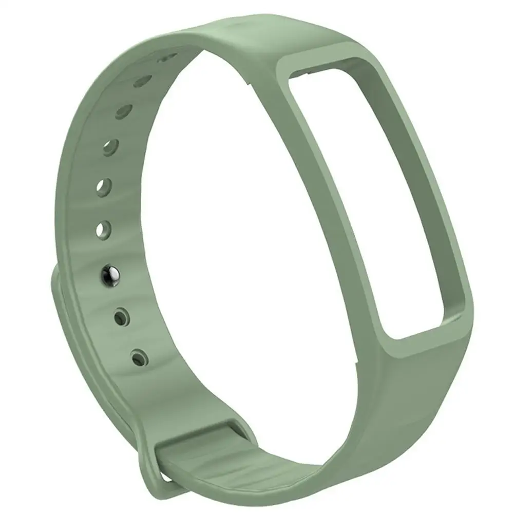 Smart Bracelet Strap Color Strap Black Purple Color Replacement Silicone Wristband for C1S C18 C1plus Men Women - Цвет: Green